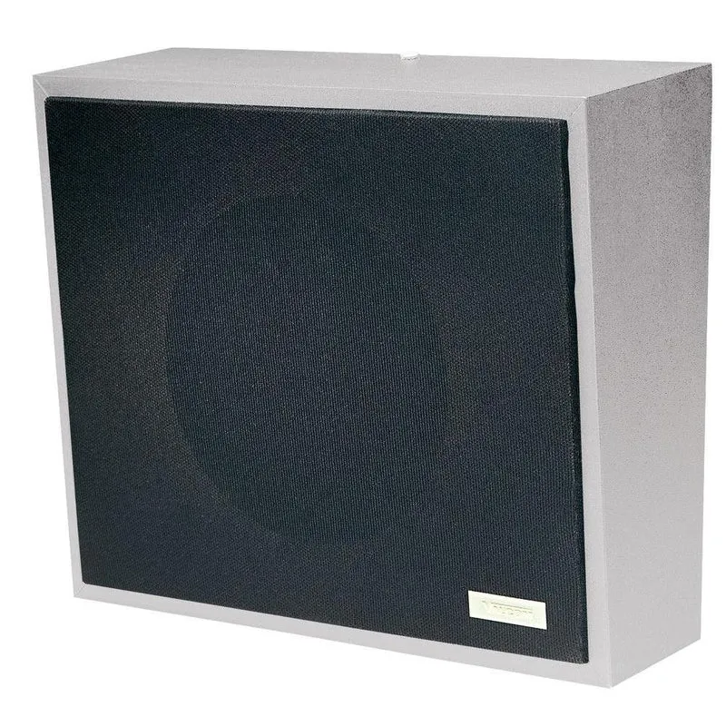 8 Amplified Wall Speaker, Metal, Gray