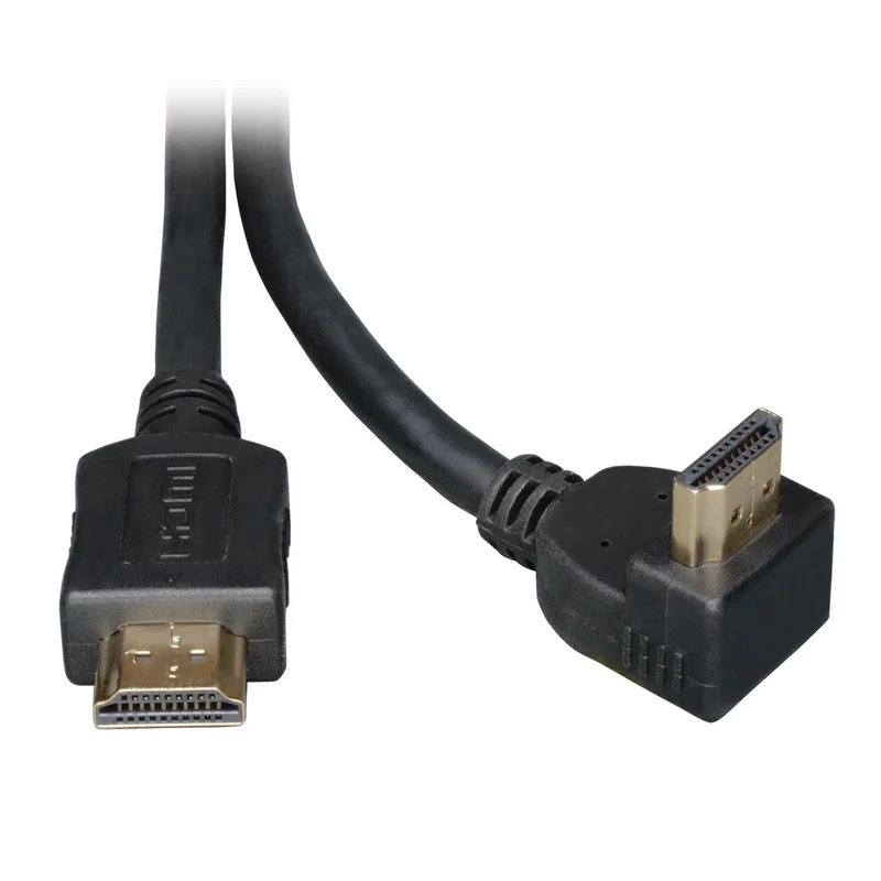 Eaton Tripp Lite Series High-Speed Hdmi Cable With 1 Right-Angle Connector, Digi