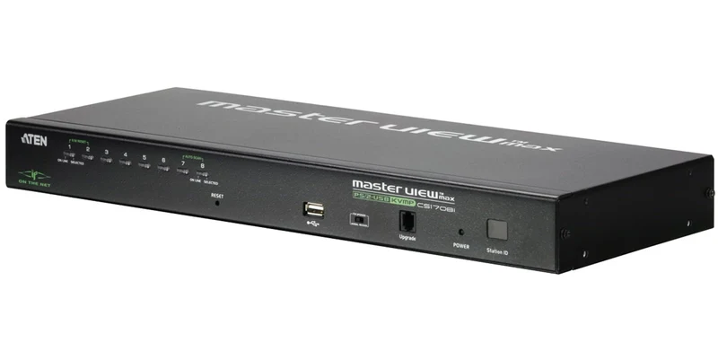 8-Port Ps/2-Usb Kvm On The Net With 1 Local/Remote User Access