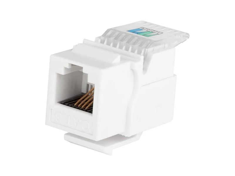 Rj-11 Toolless Keystone Jack - White