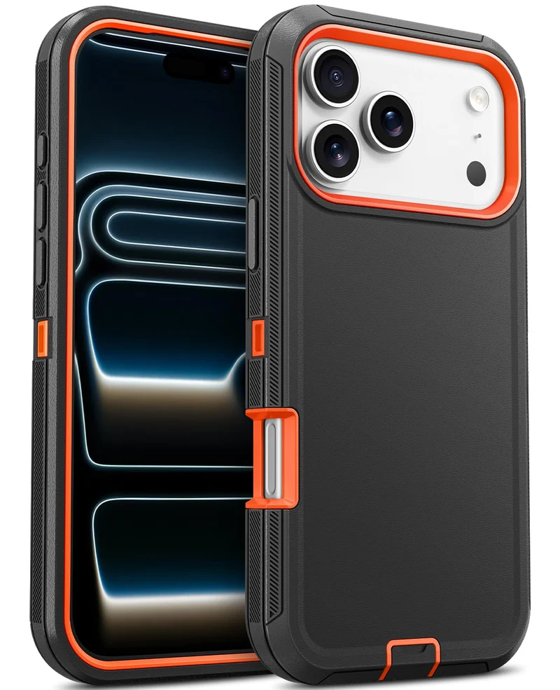 Jelanry for iPhone 17 Pro Max 5G Case Heavy Duty Rugged Protection - Black