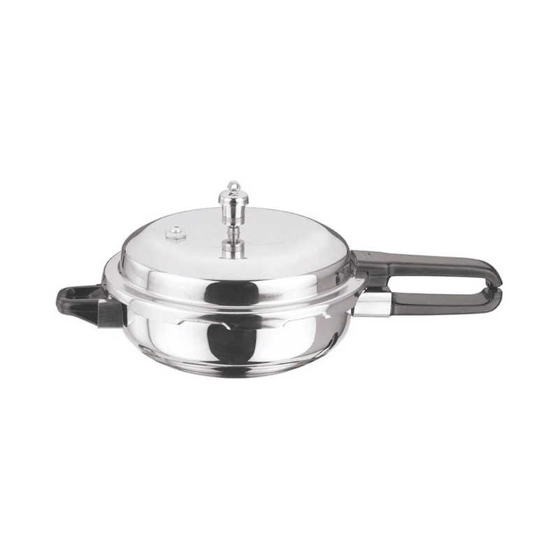 Vinod 18/8 Stainless steel Sandwich Bottom Pressure Pan (Regular) Junior with Lid