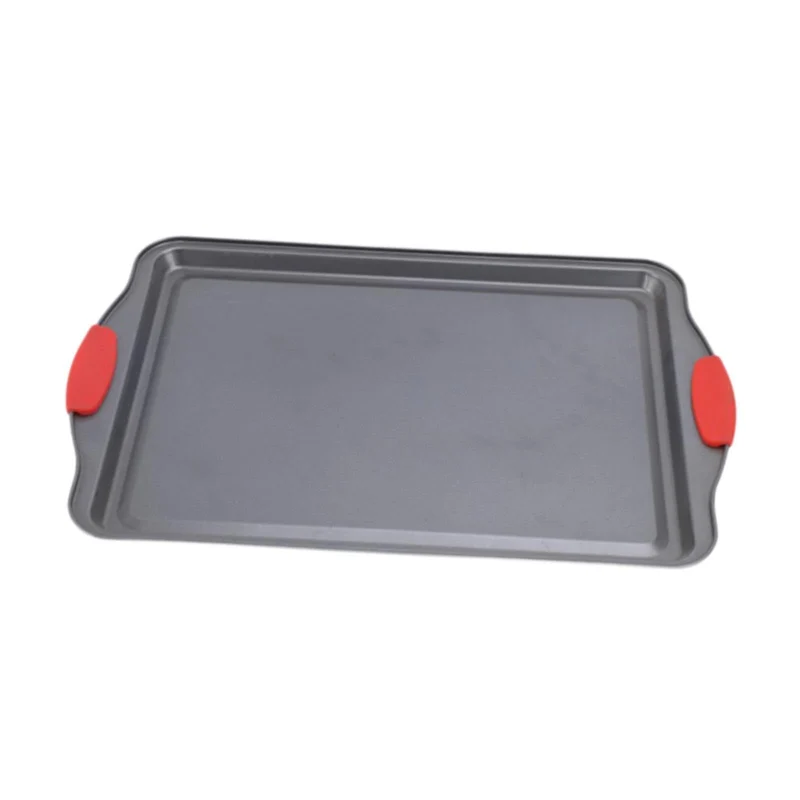 ECOMISTIQBaking Sheet Easy Clean Rectangle Carbon Steel Oven Tray for Meat Home Party 39.5x26x1.5cm|Home & Garden