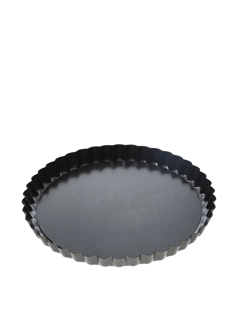 Premier Housewares Fluted Flan Tin, 20 cm, Grey