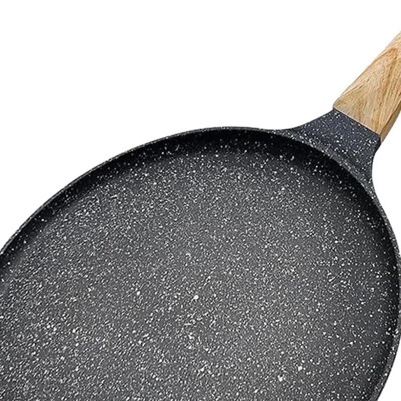 Fashion My Day Nonstick Crepe Pan Aluminum Alloy Sturdy Dosa Pan for Restaurant Home Crepes Gry