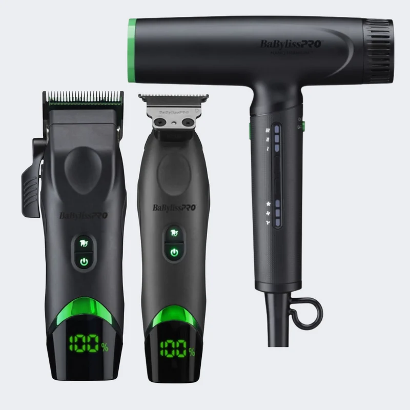 BaBylissPRO x Tomb45 Clipper, Trimmer and Nano Light Ionic Dryer Combo