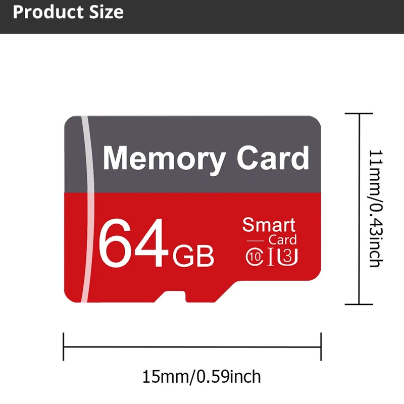 High Speed Mini SD Memory Card 128GB Class 10 Micro TF Flash USB Pen Drive Card 1GB 2GB 4GB 8GB 16GB 32GB 64GB for Smartphone