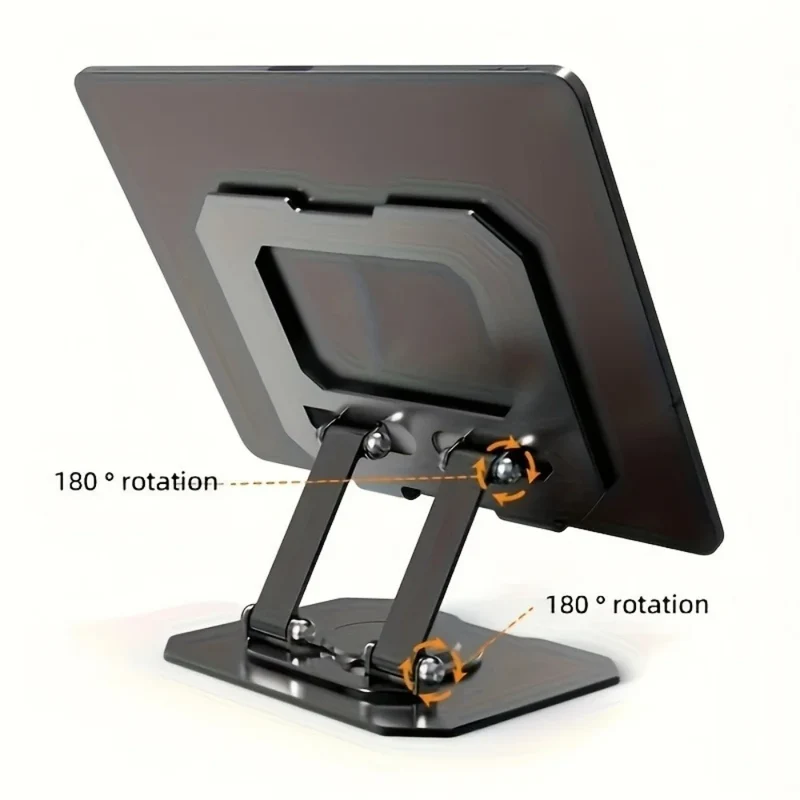 360° Rotatable Tablet Stand Adjustable Foldable Desktop Stand Holder Compatible For 4.7-12 Inch Ipad Pro/Air/Min Laptop Tablet
