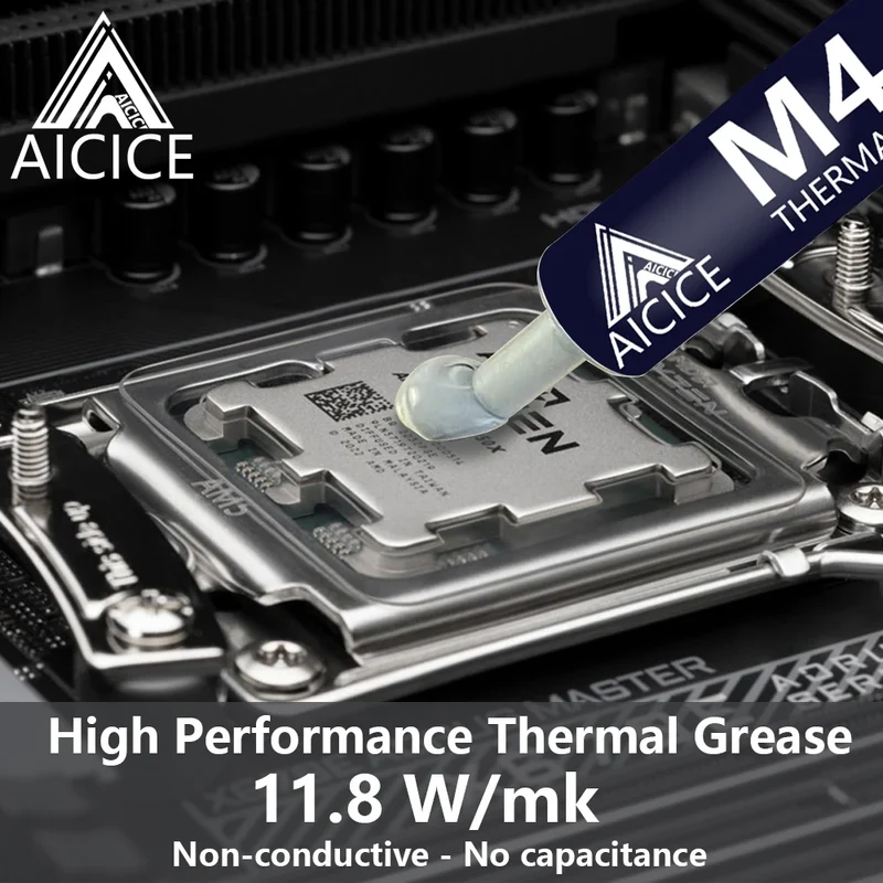 M4 Thermal Paste Processor 4g 11.8W/M-k For CPU GPU Printer HeatSink Cooling Cooler Thermal Grease Compound Silicone