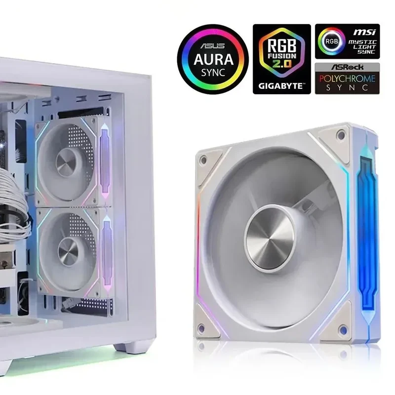 PRISM 4 RS 12cm ARGB 4 Pin Computer Case Fan Quiet Cooling 12V Large Air Volume 1200RPM for Desktop Gaming PC Build