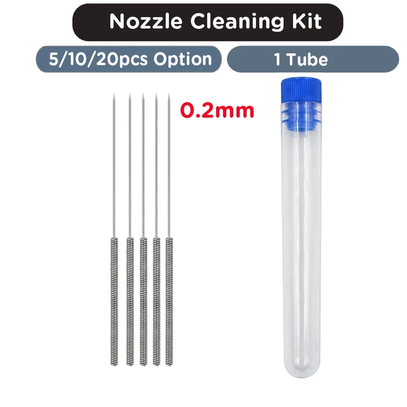 3D Printer Tools Stainless Steel Nozzle Cleaning Needles E3D V6 Nozzle MK8 Nozzle Drills Needle For 3D Printer Ender 3 V2 Parts