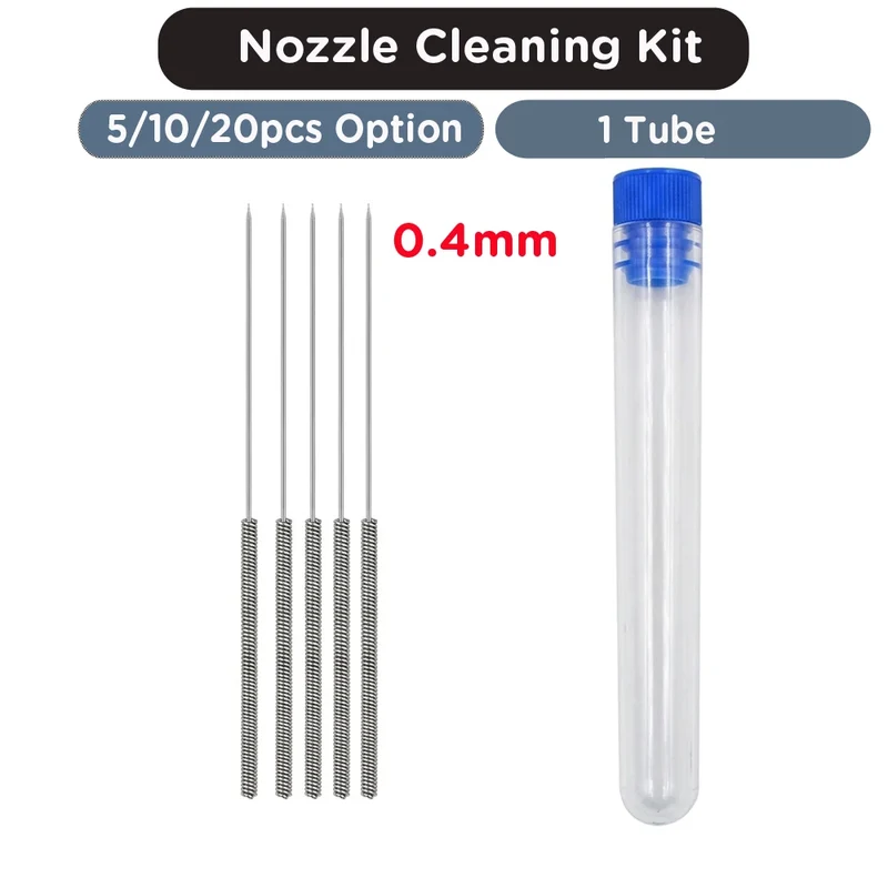 3D Printer Tools Stainless Steel Nozzle Cleaning Needles E3D V6 Nozzle MK8 Nozzle Drills Needle For 3D Printer Ender 3 V2 Parts
