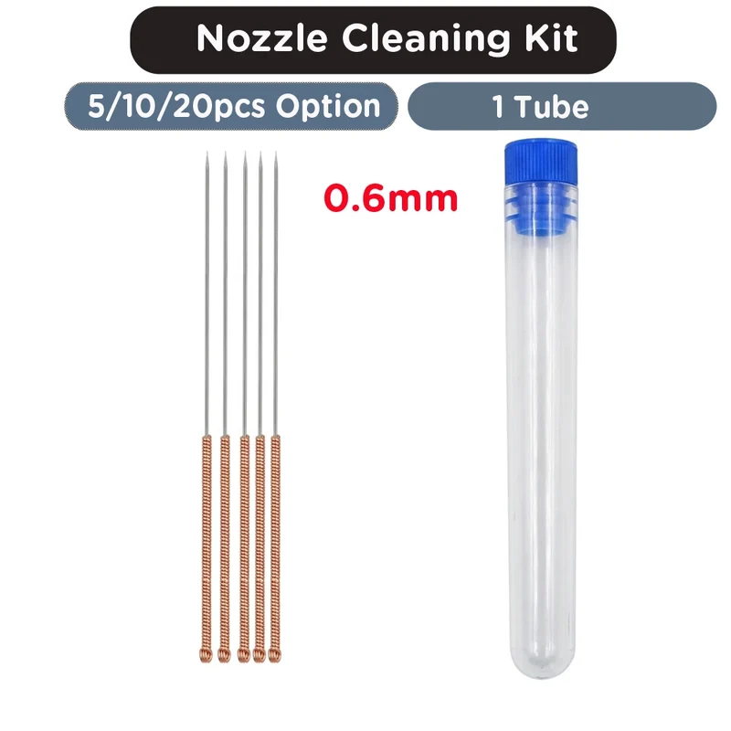 3D Printer Tools Stainless Steel Nozzle Cleaning Needles E3D V6 Nozzle MK8 Nozzle Drills Needle For 3D Printer Ender 3 V2 Parts