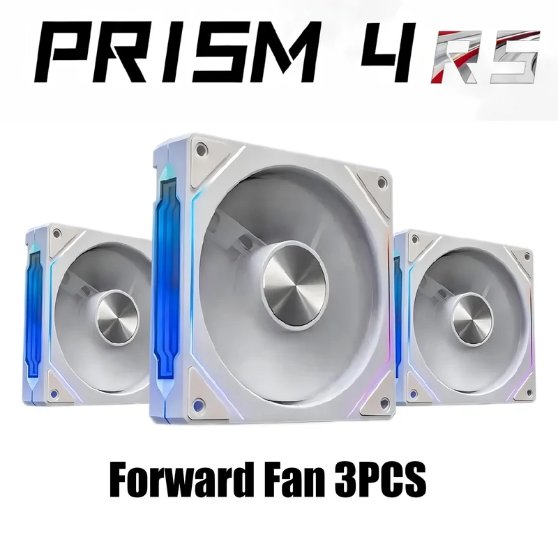 LDPCSJ PRISM 4 RS 12cm ARGB 4 Pin Computer Case Fan Quiet Cooling 12V Large Air Volume 800-1600RPM for Desktop Gaming PC Build