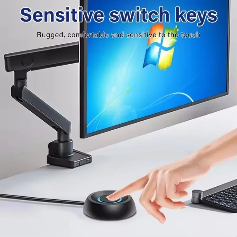Computer External Switch Button Power Cable LED Light PC Motherboard Desktop External Start Power On/Off Button For Home Office