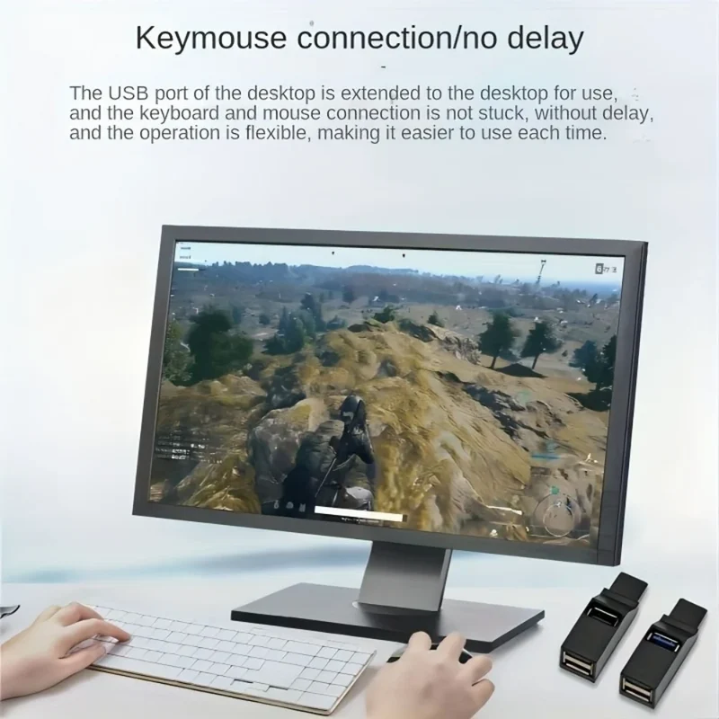 1Pcs USB 3.0 Adapter HUB Mini Splitter Box 1 to 3 Ports High Hi-Speed USB 2.0 Extender For PC Laptop U Disk Card Reader