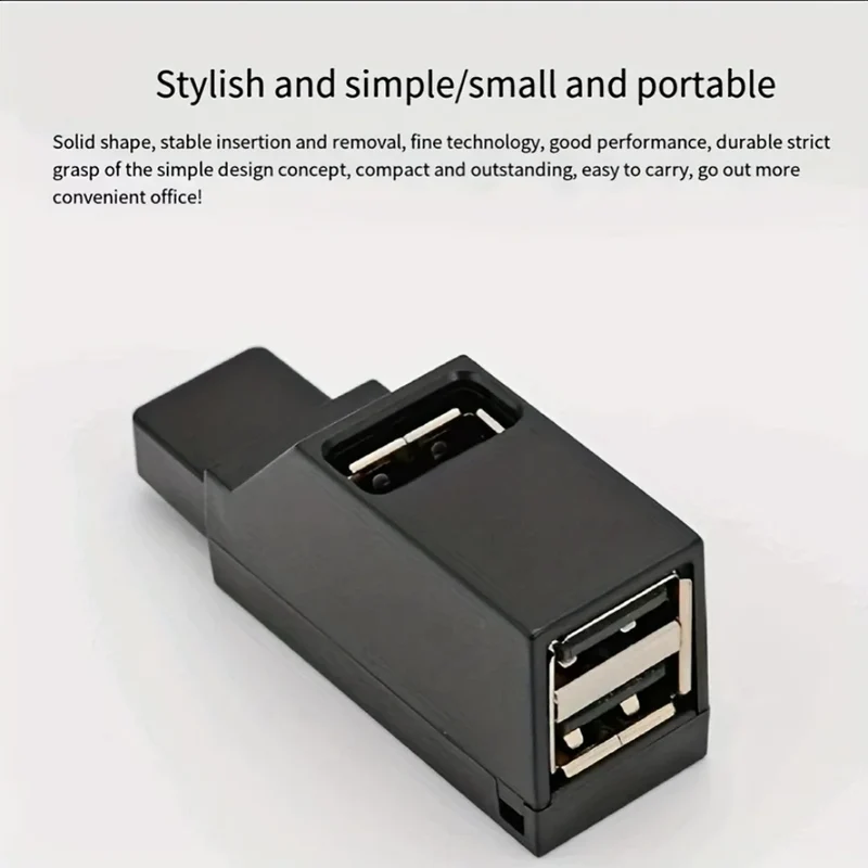 1Pcs USB 3.0 Adapter HUB Mini Splitter Box 1 to 3 Ports High Hi-Speed USB 2.0 Extender For PC Laptop U Disk Card Reader