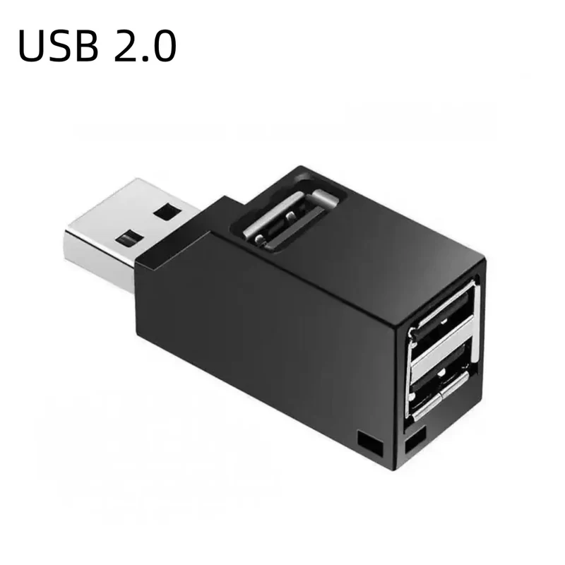 1Pcs USB 3.0 Adapter HUB Mini Splitter Box 1 to 3 Ports High Hi-Speed USB 2.0 Extender For PC Laptop U Disk Card Reader