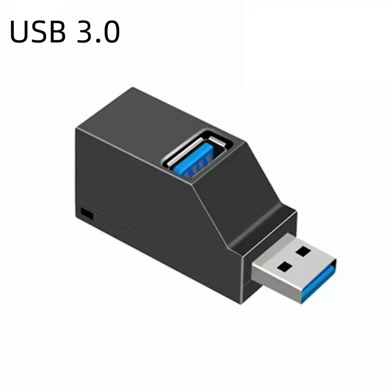1Pcs USB 3.0 Adapter HUB Mini Splitter Box 1 to 3 Ports High Hi-Speed USB 2.0 Extender For PC Laptop U Disk Card Reader