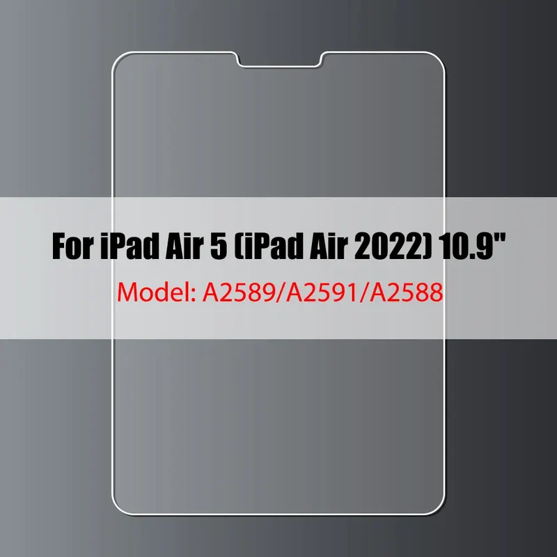 Tempered Glass Screen Protector For iPad 10.2 9.7 10. 5 10.9 Pro 11 New iPad 10 9 8 7 6 5 Air 4 3 2 Mini 2020 2021 2022