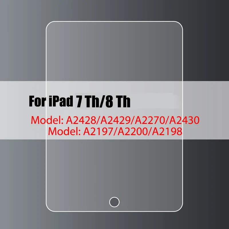 Tempered Glass Screen Protector For iPad 10.2 9.7 10. 5 10.9 Pro 11 New iPad 10 9 8 7 6 5 Air 4 3 2 Mini 2020 2021 2022