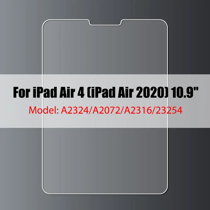 Tempered Glass Screen Protector For iPad 10.2 9.7 10. 5 10.9 Pro 11 New iPad 10 9 8 7 6 5 Air 4 3 2 Mini 2020 2021 2022