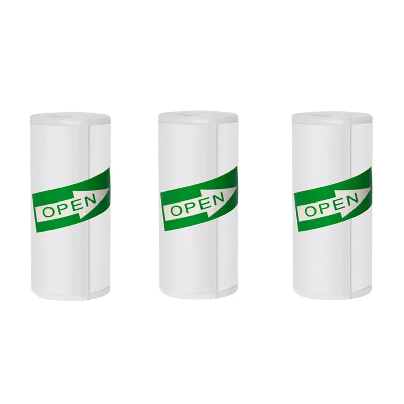 57*25MM Mini Printer Thermal Paper HD Self-adhesive Roll Paper Label Sticker Photo Inkless Printing Portable Printer Color Paper