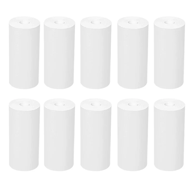 57*25MM Mini Printer Thermal Paper HD Self-adhesive Roll Paper Label Sticker Photo Inkless Printing Portable Printer Color Paper