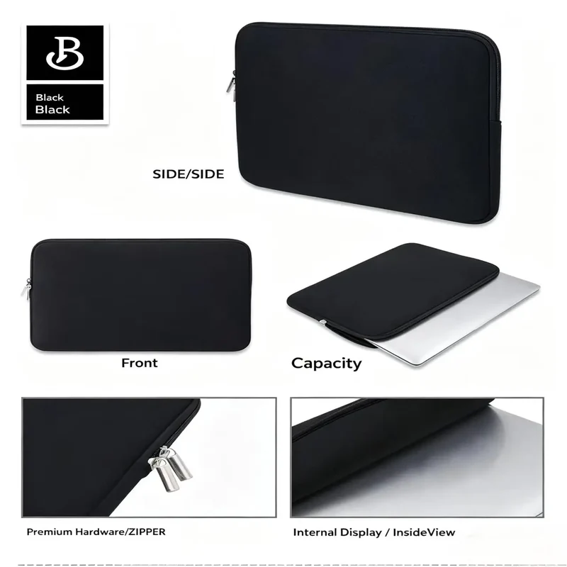 Laptop Inner Pocket with Shockproof Foam,13-16 inch MacBook Universal Laptop Bag