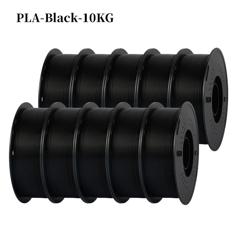 KINGROON 22LBS PETG or PLA Filament 3D Printer Filament 10 Rolls 1KG 1.75MM Eco-Friendly Good Toughness Mix Color Free Shipping