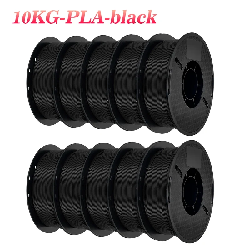 KINGROON 22LBS PETG or PLA Filament 3D Printer Filament 10 Rolls 1KG 1.75MM Eco-Friendly Good Toughness Mix Color Free Shipping