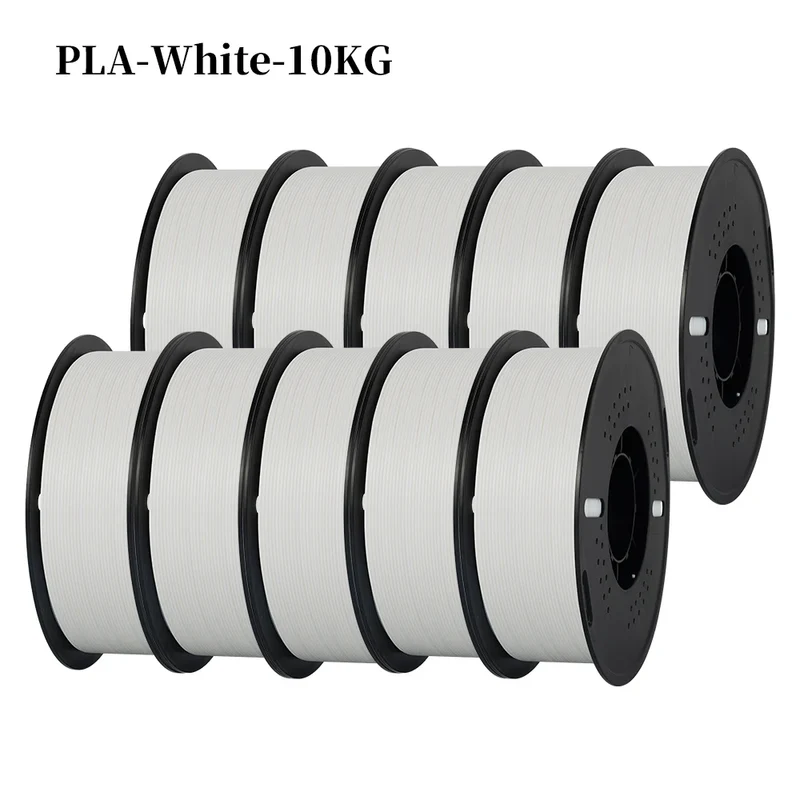 KINGROON 22LBS PETG or PLA Filament 3D Printer Filament 10 Rolls 1KG 1.75MM Eco-Friendly Good Toughness Mix Color Free Shipping
