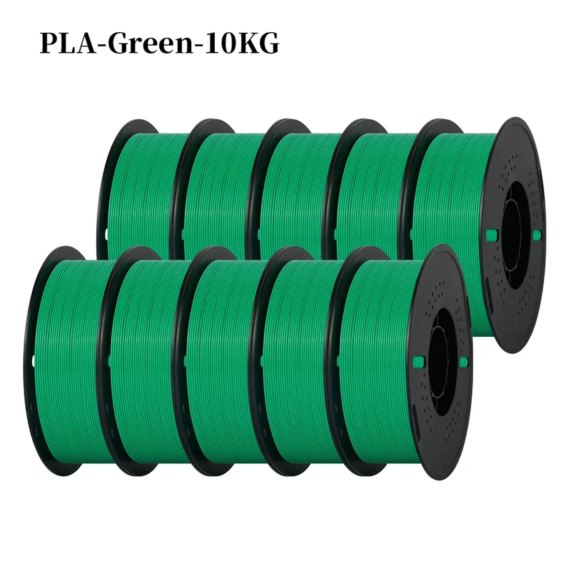 KINGROON 22LBS PETG or PLA Filament 3D Printer Filament 10 Rolls 1KG 1.75MM Eco-Friendly Good Toughness Mix Color Free Shipping