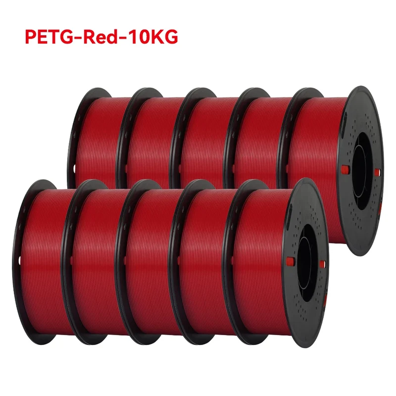 KINGROON 22LBS PETG or PLA Filament 3D Printer Filament 10 Rolls 1KG 1.75MM Eco-Friendly Good Toughness Mix Color Free Shipping