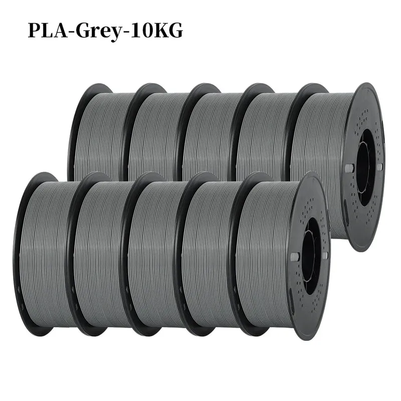 KINGROON 22LBS PETG or PLA Filament 3D Printer Filament 10 Rolls 1KG 1.75MM Eco-Friendly Good Toughness Mix Color Free Shipping