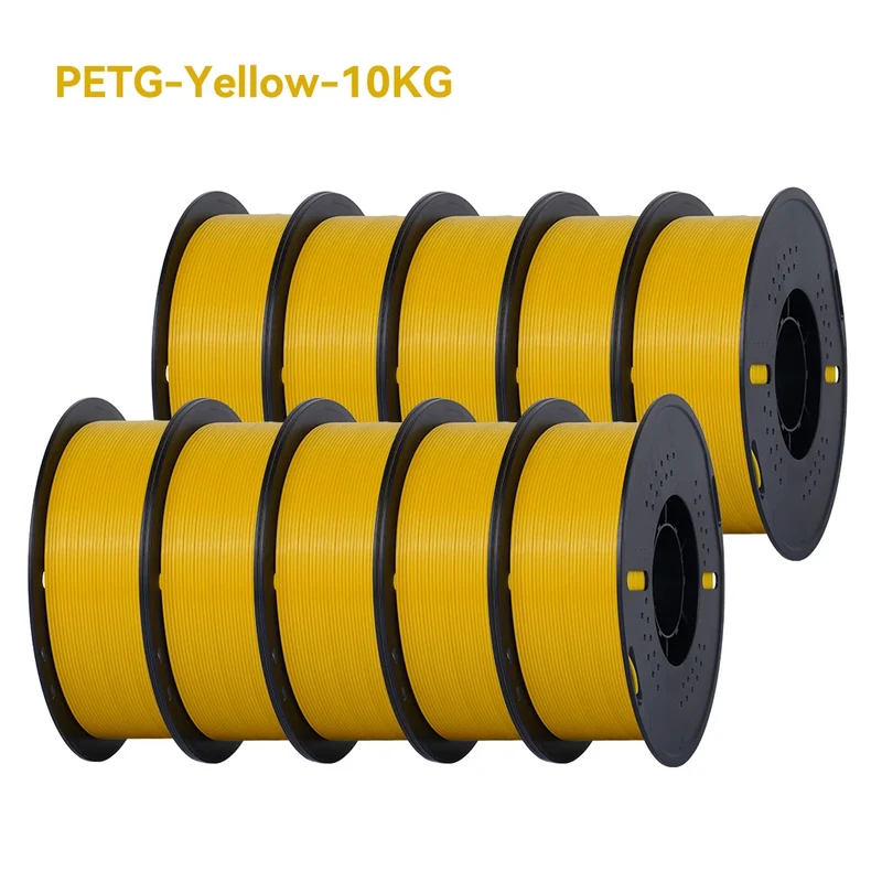KINGROON 22LBS PETG or PLA Filament 3D Printer Filament 10 Rolls 1KG 1.75MM Eco-Friendly Good Toughness Mix Color Free Shipping