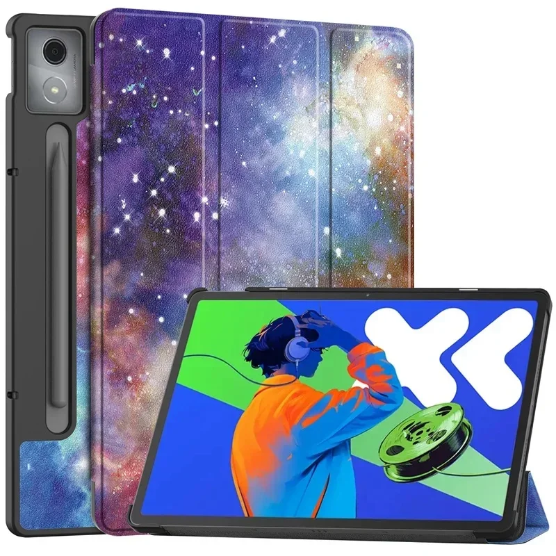 For Xiaoxin Pad Pro 12.7 2025 Tri-Folding Stand Smart Tablet Case for Lenovo XiaoxinPad Xiaoxin Pad Pro 12.7 2025 Cover funda