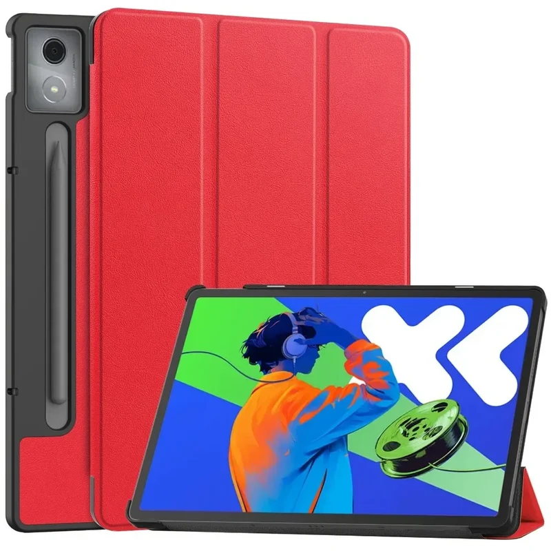 For Xiaoxin Pad Pro 12.7 2025 Tri-Folding Stand Smart Tablet Case for Lenovo XiaoxinPad Xiaoxin Pad Pro 12.7 2025 Cover funda