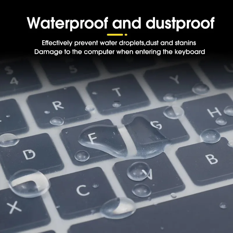 Universal Keyboard Protector Cover Skin for Laptop Notebook 13"-17" inch Silicone Waterproof Dustproof Keyboard Protector Skin