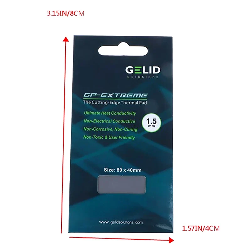 GELID 15W/MK Thermal Pad CPU/GPU Graphics Motherboard Silicone Grease Pad Heat Dissipation Silicone Pad