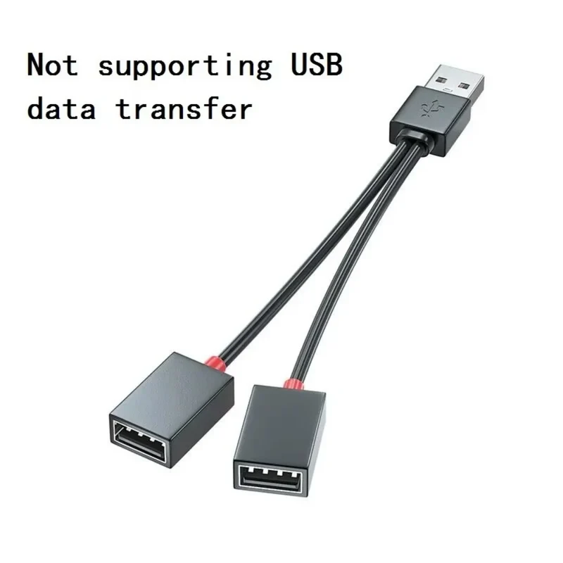 1 In 2 Out USB HUB Car Usb Splitter cable Multifunction Adapter Cord Charging Cable for iphone Xiaomi Huawei smart phone