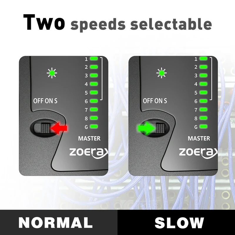 ZOERAX Network Ethernet Cable Tester for LAN RJ45 Cat5 Cat5e Cat6 Cat6a Cat7 UTP/Shielded Cable and RJ11 RJ12