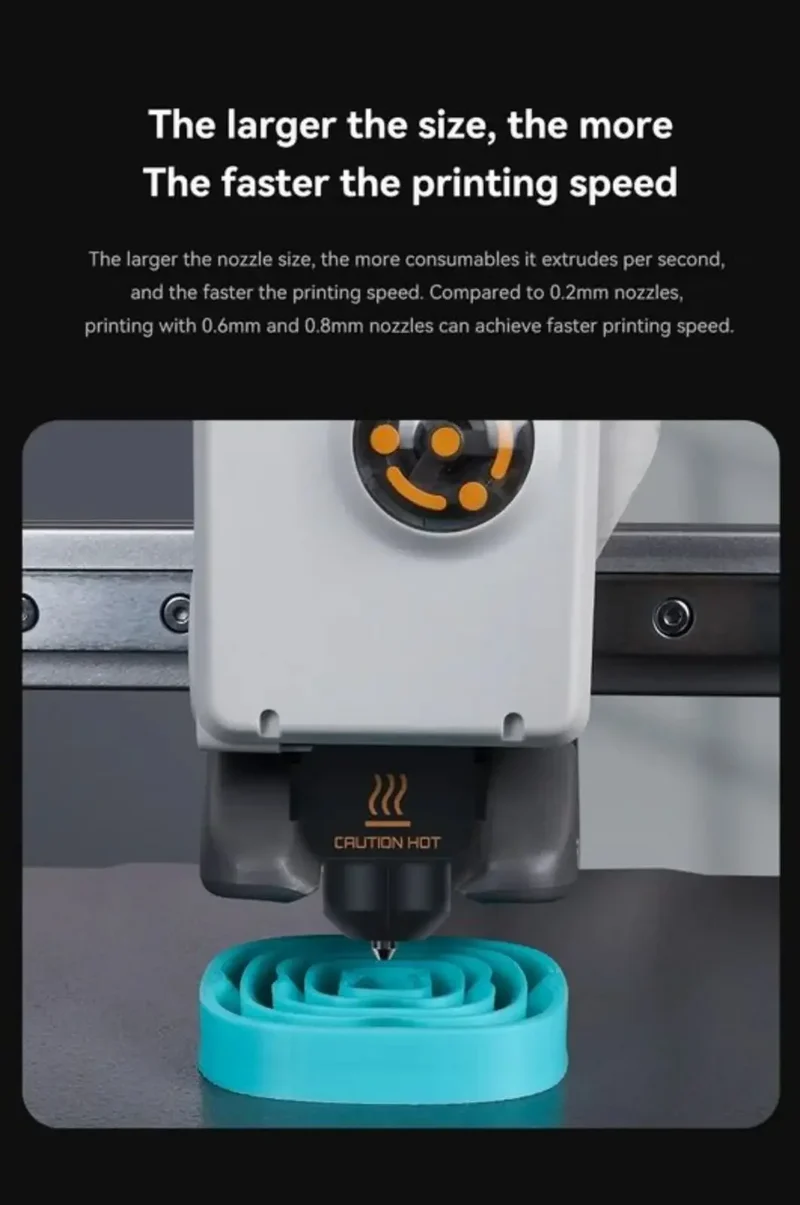 Hotend Kit For Bambu Lab A1/A1 Mini/A2L Fast Speed Hot End Assembly 0.2/0.4/0.6/0.8mm Hardened steel Nozzle 3D Printer Part