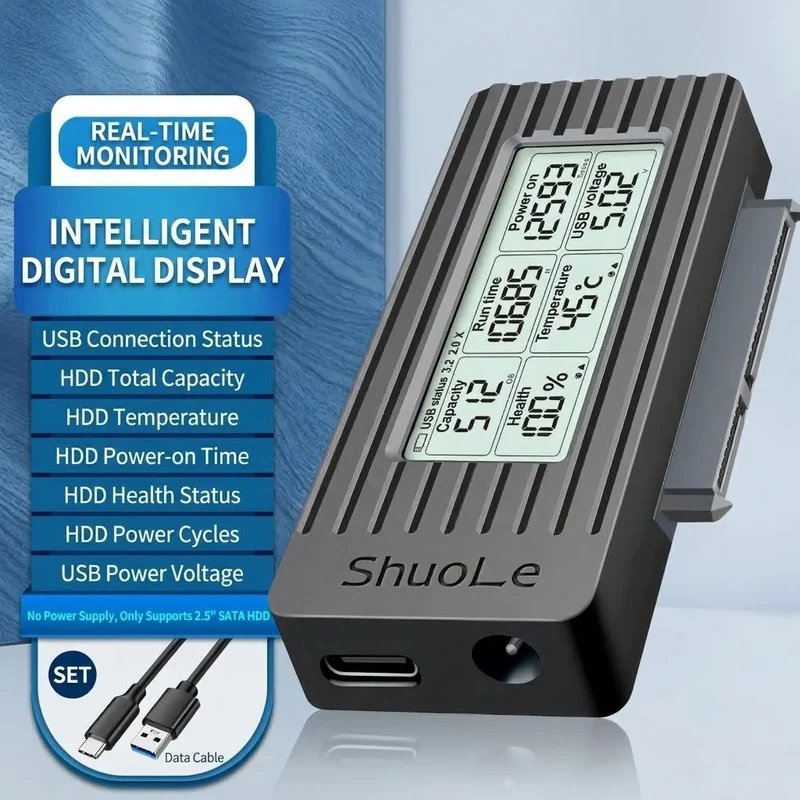 2.5 Inch SSD HDD SATA To USB 3.0 3.2 Cable Portable External Hard Disk Connection Accessory