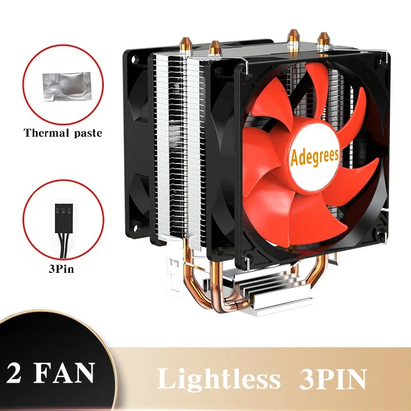 CPU Air Cooler X79 X99 3Pin/4Pin PWM Processor Cooling Fan For Intel LGA 1366 1151 1155 1200 1700 2011 AMD AM3 AM4 AM5
