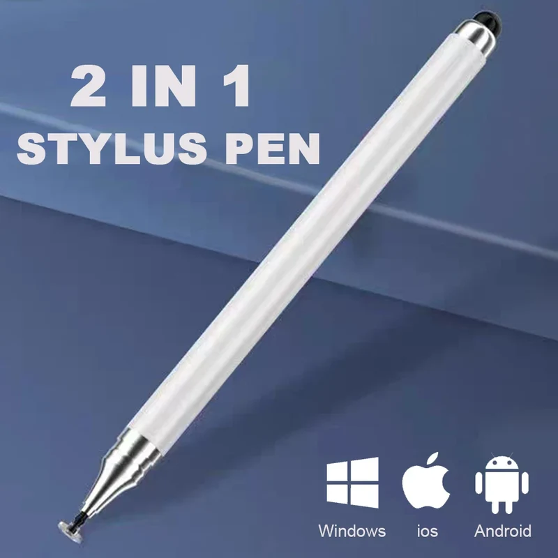 1/2Pcs 2in1 Universal Stylus Pen For Tablet Mobile Android ios Phone iPad Accessories Drawing Tablet Capacitive Screen Touch Pen