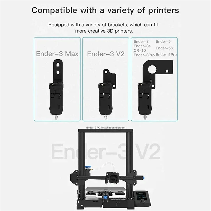 CREALITY CR Touch Sensor 3D Printer Parts 32bit Auto Leveling Kit Bracket Plate for Ender-3/Ender-3 V2/Ender-3 Pro/Ender 5/CR 10