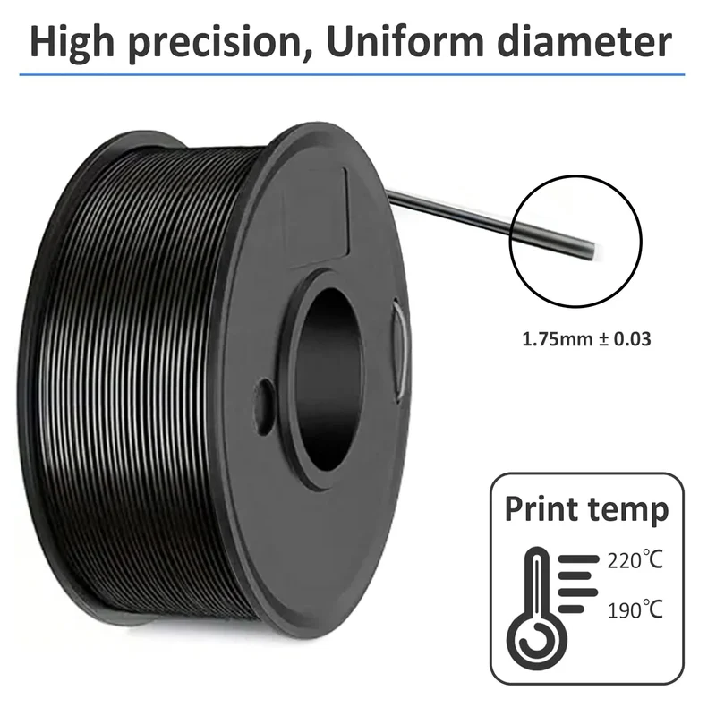 3D Printing Filament PLA 250g Length 80M Diameter 1.75mm FDM Printer Material