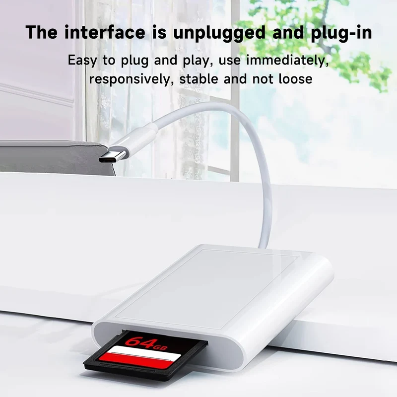 2 in 1 OTG Type C Card Reader USB Flash Drive SD/TF Memory Card Adapter for Smartphones And Tablets