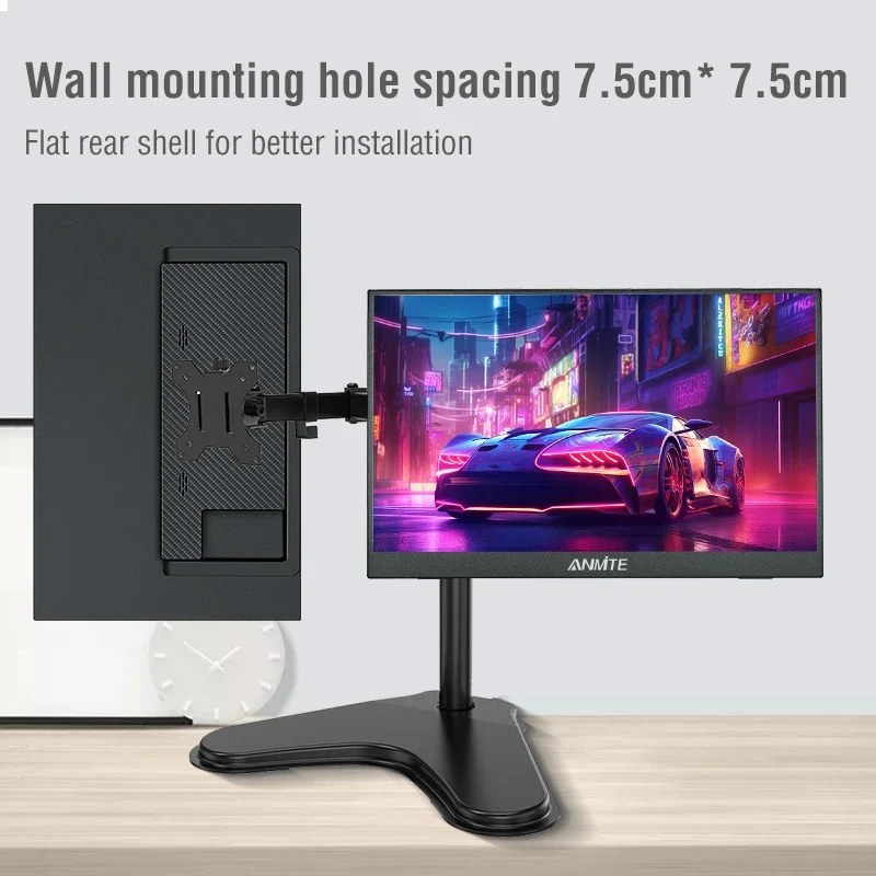 Anmite 16-Inch Portable Touch Monitor Non-touch Optional 1200P HDR 16:10 For XBox PS4 / 5 Switch Cell Phone PC Loptop Extension